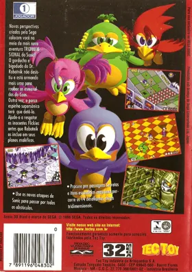 Sonic 3D Blast (USA) (Beta) box cover back